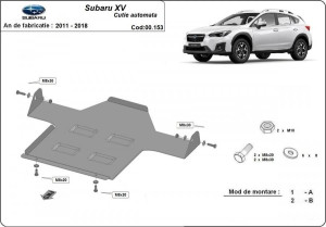 Scuturi Metalice Auto Subaru XV , Scut metalic cutie de viteze Automata Subaru XV 2012-2017 - autogedal.ro