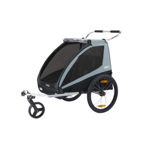 Transport copii - Carucioare multisport, Carucior Chariot Thule Coaster XT Soft Blue - autogedal.ro