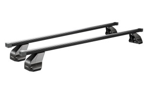 Bare transversale auto Ford Pe caroserie Negru , Bare transversale Menabo Omega Otel pentru Ford C-Max, 5 usi, model 2003-2010 - autogedal.ro