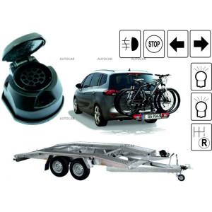 Accesorii Remorcare Quasar , Cablaj dedicat 13/8 PIN QUASAR pentru DACIA / RENAULT - autogedal.ro