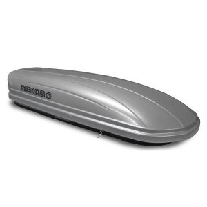 Cutii Portbagaj Gri , Cutie portbagaj Menabo Mania 460 ABS Silver, 195x79x36cm - autogedal.ro