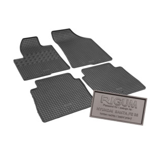 Covorase auto Hyundai Santa Fe Negru , Covorase auto HYUNDAI Santa Fe II 2006-2010 Rigum - autogedal.ro