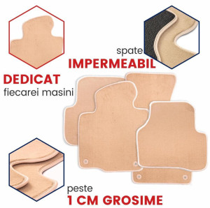 Covorase auto BMW Bej , Covorase auto mocheta BMW Seria 5 F10 2010-2013 - autogedal.ro