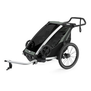 Transport copii - Carucioare multifunctionale, Carucior multisport Thule Chariot Lite 1 Agave - autogedal.ro