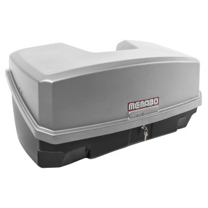 Cutii Portbagaj - Cu prindere pe carligul de remorcare, Cutie portbagaj Menabo Nekkar Silver, pe carlig, compatibila cu suport biciclete Menabo - autogedal.ro