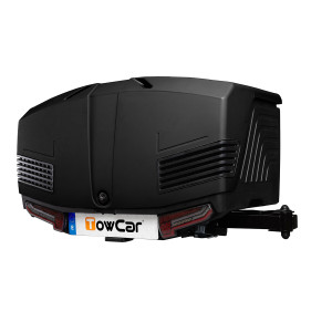 Cutii Portbagaj Aragon Negru , Cutie portbagaj pe carligul de remorcare Towbox Camper V3 Urban - model scurt (pentru usi si hayoane de pana la 1520 mm) - autogedal.ro