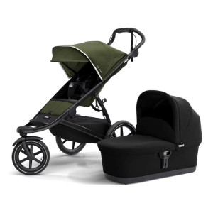 Transport copii - Carucioare multifunctionale, Carucior Thule Urban Glide 2 Cypress Green cu landou - autogedal.ro
