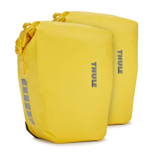 Genti, Rucsacuri, Huse - Genti de transport pentru biciclete (accesorii), Set de 2 Genti pentru bicicleta, Thule, Shield Pannier, 25L, Galben - autogedal.ro