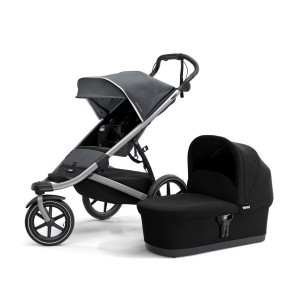 Transport copii - Carucioare multifunctionale, Carucior Thule Urban Glide 2 Dark Shadow cu landou - autogedal.ro