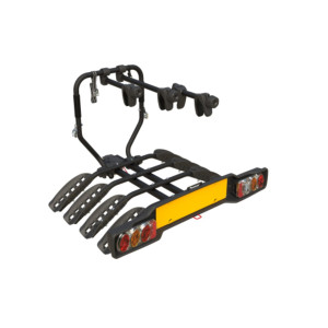 4 biciclete, Suport pentru 4 biciclete cu prindere pe carligul de remorcare Peruzzo Siena 668/4 Negru - autogedal.ro