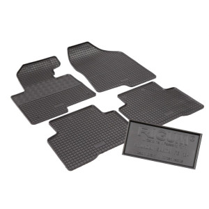 Covorase auto Hyundai Santa Fe Negru , Covorase auto HYUNDAI Santa Fe III 2012-2018 Rigum - autogedal.ro