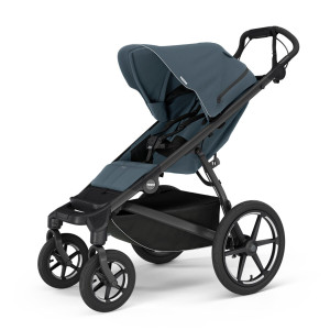 Transport copii, Carucior Thule Urban Glide 4 all-terrain, cu catarama hamului magnetica, Dark Slate - autogedal.ro