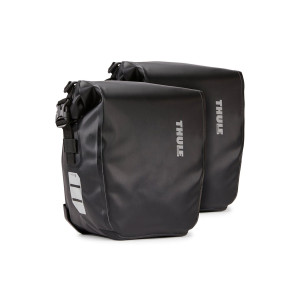 Genti, Rucsacuri, Huse - Genti de transport pentru biciclete (accesorii), Set 2 Genti pentru bicicleta, Thule, Shield Pannier, 13L, Black - autogedal.ro