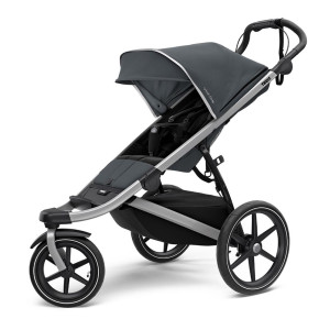 Transport copii - Carucioare multifunctionale, Carucior Thule Urban Glide 2 Single Aluminum/Dark Shadow (model2020) - autogedal.ro