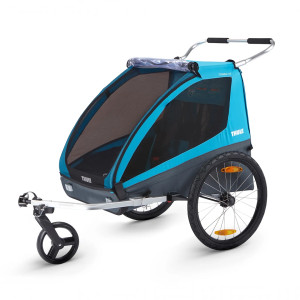 Transport copii - Carucioare multifunctionale, Carucior Chariot Thule Coaster XT Blue - autogedal.ro
