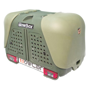 Cutii Portbagaj Aragon , Cutie portbagaj transport animale de companie/vanatoare Towbox V2 DOG Verde - autogedal.ro