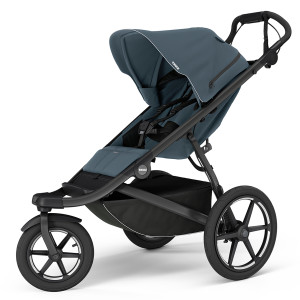 Transport copii Albastru , Carucior Thule Urban Glide 3 all-terrain cu prinderea hamului magnetica, Dark Slate - autogedal.ro