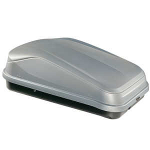 Cutii Portbagaj - Cu prindere pe bare transversale Gri mat , Cutie portbagaj Junior Aleo EasyLine 320 Gri Mat - autogedal.ro