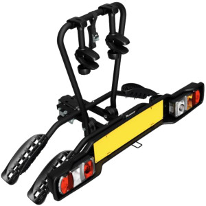 Suporturi biciclete - Pe Carligul De Remorcare, Suport 2 biciclete Peruzzo Siena 668E compatibil cu biciclete electrice cu prindere pe carligul de remorcare, Negru Mat - autogedal.ro