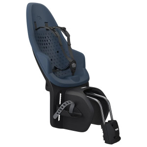 Transport copii - Scaune pentru transport copii, cu montare pe bicicleta Albastru inchis , Scaun pentru copii, Thule Yepp 2 Maxi Majolica Blue Frame mounted, cu montare pe bicicleta in spate - autogedal.ro