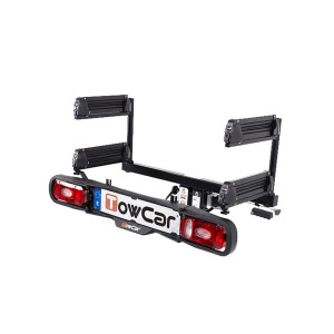 Suporturi ski-uri Aragon , Suport ski&snowboard TowCar Aneto 4, prindere pe carlig de remorcare, 4 perechi ski-uri / 4 snowboard-uri - autogedal.ro