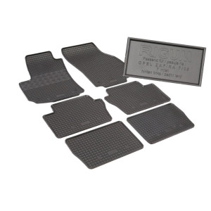 Covorase auto Opel Negru , Covorase auto OPEL Zafira B 2005-2014 7 locuri Rigum - autogedal.ro