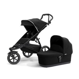 Transport copii - Carucioare multifunctionale, Carucior Thule Urban Glide 2 Black cu landou - autogedal.ro