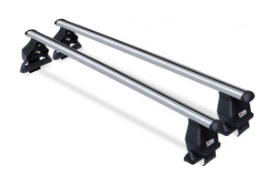 Bare transversale auto Volkswagen Pe caroserie Aluminiu , Bare transversale Menabo Tema Aluminiu pentru Volkswagen Tiguan II (AD1) R-Line, 5 usi, model 2016+ - autogedal.ro