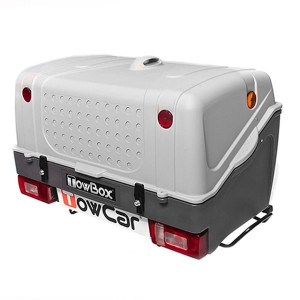 Cutii Portbagaj - Cu prindere pe carligul de remorcare, Cutie portbagaj transport diverse bagaje Towbox V1 Gri - autogedal.ro