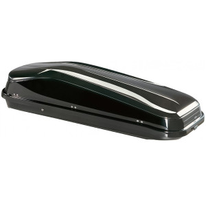 Cutii Portbagaj - Cu prindere pe bare transversale, Cutie portbagaj Junior Aleo EasyLine 430 Negru Lucios, 180x78 x40cm, 430 Litri - autogedal.ro