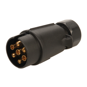 Accesorii Remorcare, Stecher 7 pini plastic pentru montaj pe cablu, ABS, 12V - autogedal.ro