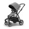 Carucior Thule SLEEK Cadru Negru si Copertina Gray Melange