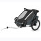 Carucior multisport double Thule Chariot Cross 2, Dark Slate