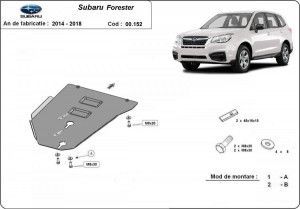 Scuturi metalice auto Subaru Forester, Scut metalic cutie de viteze Subaru Forester 2013-2019 - autogedal.ro