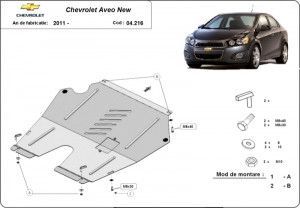 Scuturi Metalice Auto Chevrolet Aveo, Scut motor metalic Chevrolet Aveo 2011-2020 - autogedal.ro