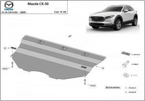 Scuturi Metalice Auto Mazda, Scut motor metalic Mazda CX-30 2019-prezent - autogedal.ro