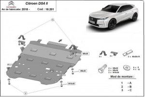 Default Category, Scut motor metalic Citroen DS4 2021-prezent - autogedal.ro