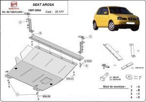 Scuturi Metalice Auto Seat Arosa, Scut motor metalic Seat Arosa 1997-2004 - autogedal.ro