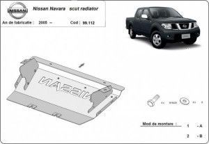 Scuturi metalice auto Nissan, Scut metalic radiator Nissan Navara D40 2005-2016 - autogedal.ro