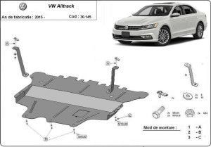 Scuturi metalice auto Volkswagen Passat, Scut motor metalic VW Passat Alltrack Cutie Manuala 2015-prezent - autogedal.ro