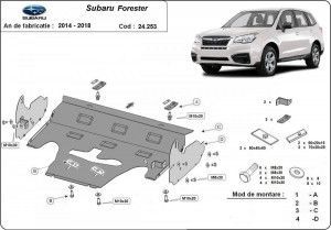 Scuturi metalice auto Subaru Forester, Scut motor metalic Subaru Forester 2013-2019 - autogedal.ro