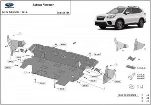 Scuturi Metalice Auto Subaru, Scut motor metalic Subaru Forester 2019-prezent - autogedal.ro