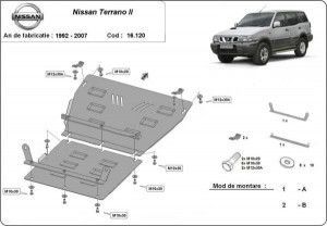 Scuturi Metalice Auto Nissan Terrano, Scut motor metalic Nissan Terrano 1993-2005 - autogedal.ro