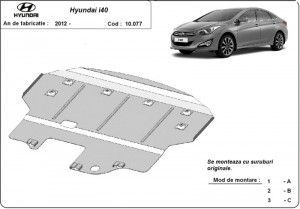 Scuturi metalice auto Hyundai, Scut motor metalic Hyundai I 40 V 2011-2015 - autogedal.ro
