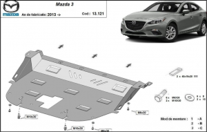 Scuturi metalice auto Mazda 3, Scut motor metalic Mazda 3 2013-2018 - autogedal.ro