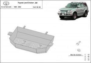 Scuturi metalice auto Toyota Land Cruiser, Scut rezervor Toyota Land Cruiser J90 1996-2002 - autogedal.ro