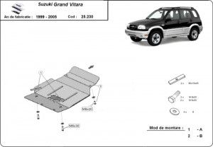 Scuturi metalice auto Suzuki, Scut motor metalic Suzuki Grand Vitara 1998-2005 - autogedal.ro