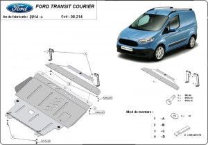 Scuturi metalice auto Ford Transit Courier, Scut motor metalic Ford Transit Courier 2014-prezent - autogedal.ro