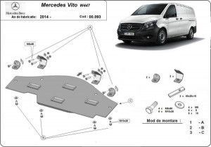 Scuturi Metalice Auto Mercedes Vito, Scut metalic pentru sistemul Stop&Go Mercedes Vito W447 1.6Diesel 2x4 2014-prezent - autogedal.ro