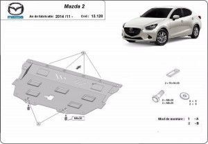 Scuturi Metalice Auto Mazda 2, Scut motor metalic Mazda 2 2015-prezent - autogedal.ro